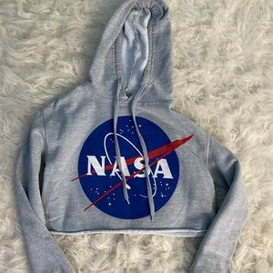 Nasa cropped hoodie